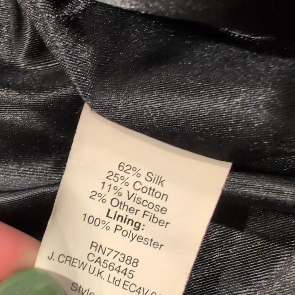 J. Crew Silk Blend Tweed shimmer Blazer Basket Weave